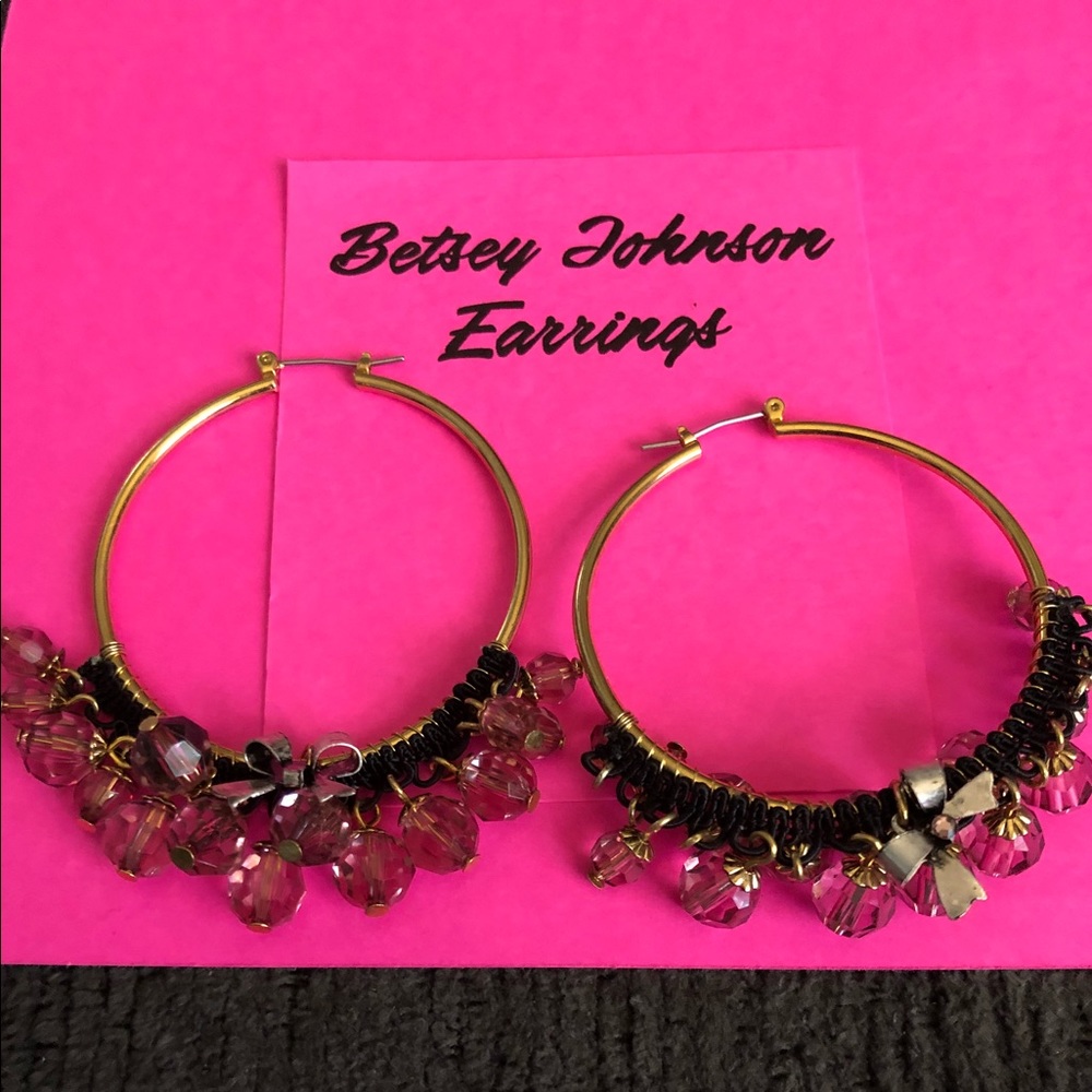 Betsey Johnson hoop earrings